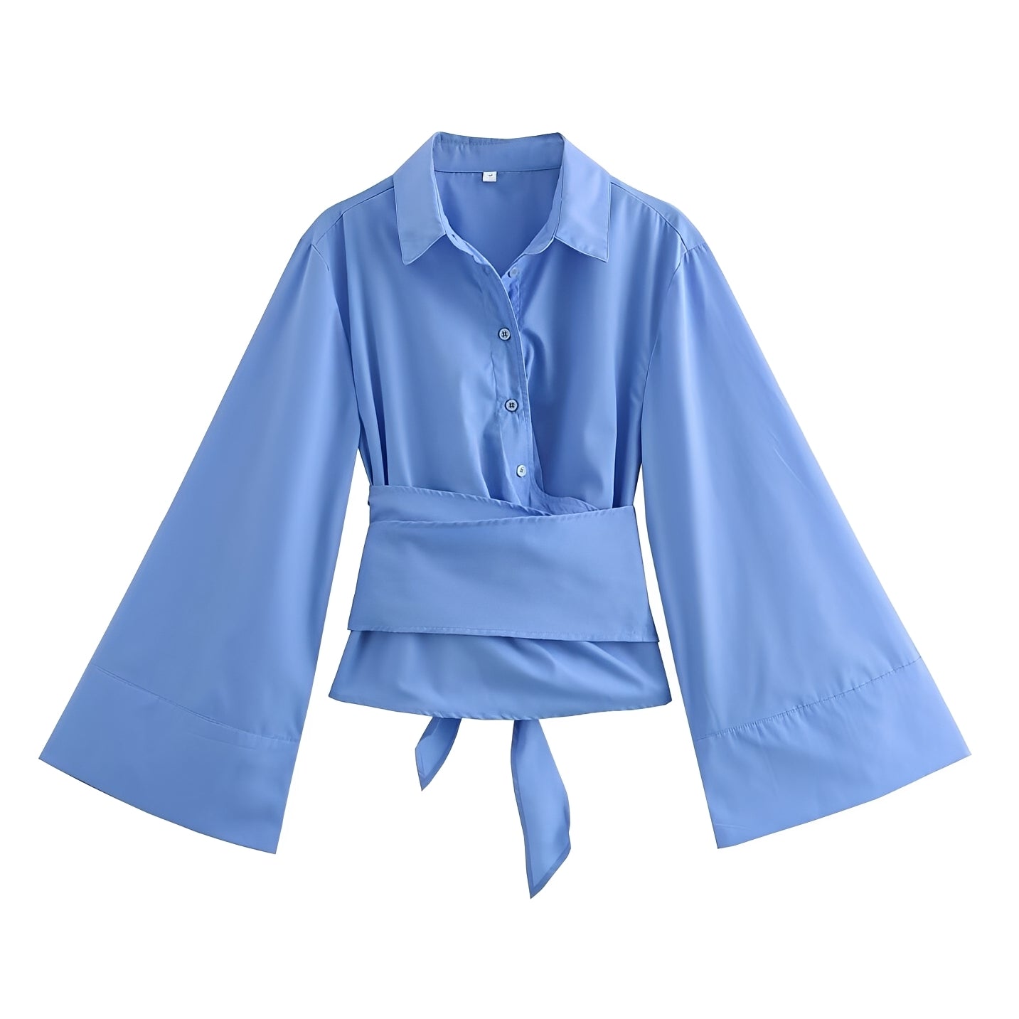 Shania - Elegantes, locker geschnittenes Oberteil für Damen mit Gürtel