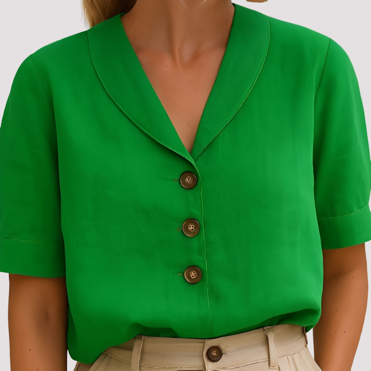 Mariyah - Modische Bluse mit V-Ausschnitt