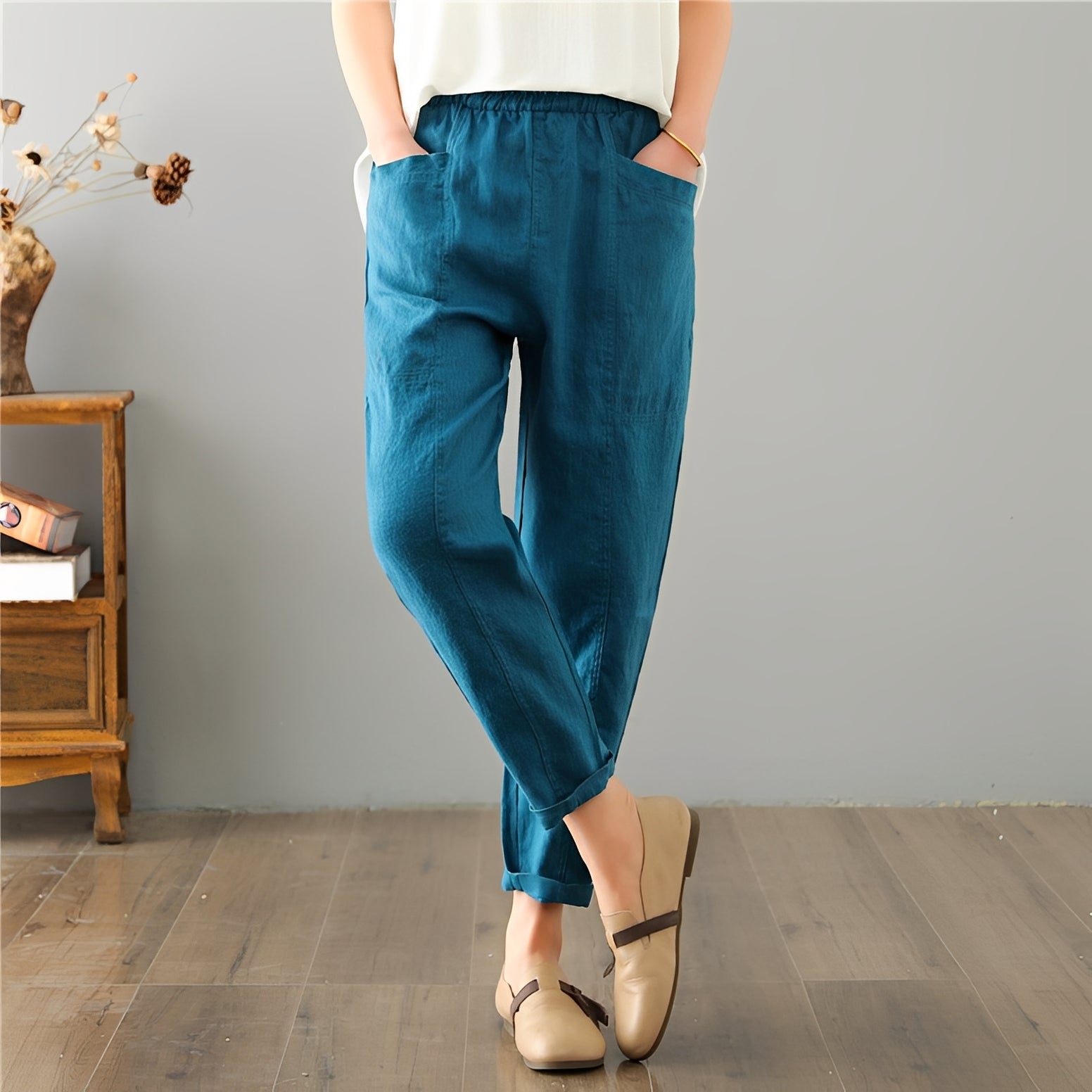 Gretchen - Bequeme Freizeithose mit Taschen für Frauen