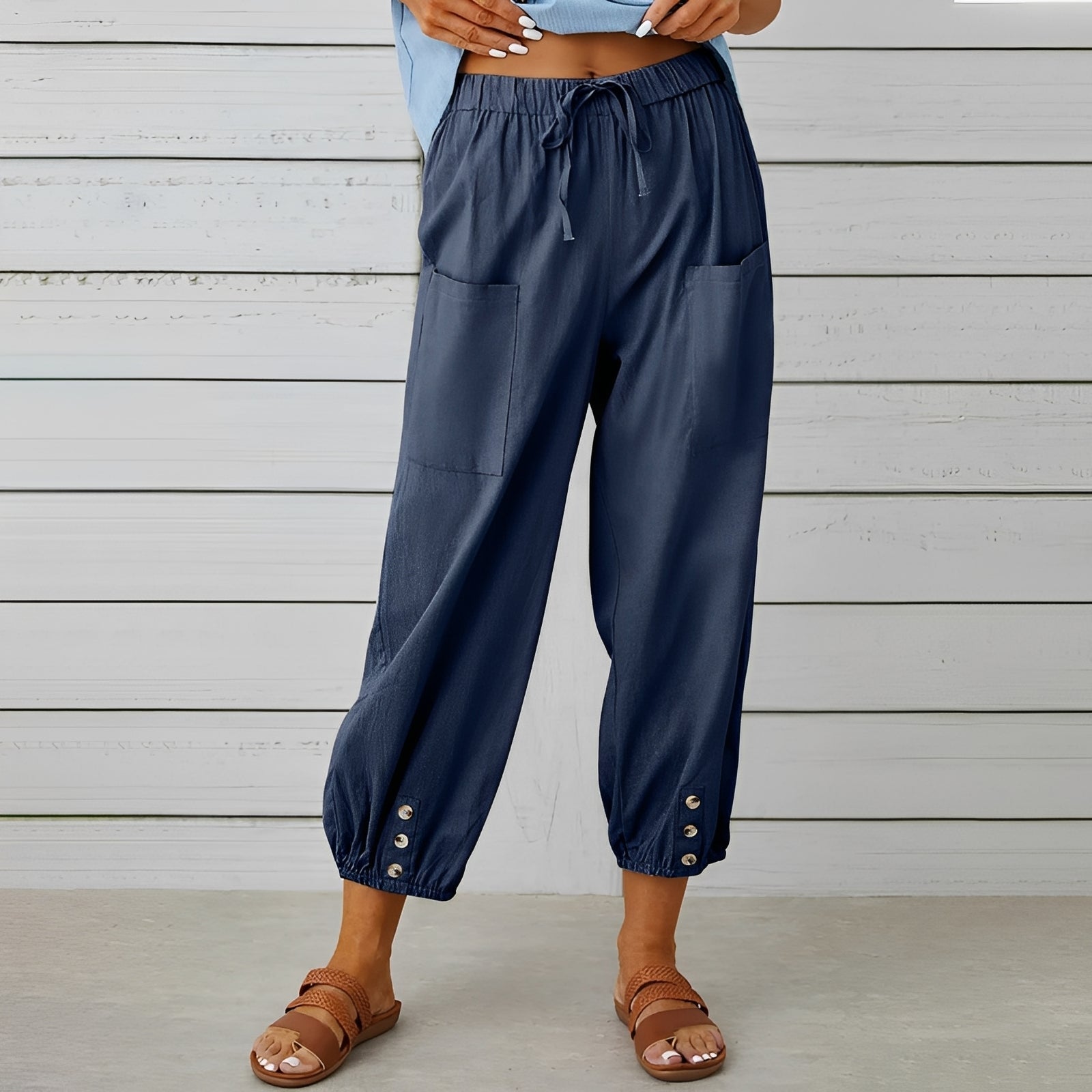 Christa - Bequeme, locker sitzende, verkürzte Damenhose