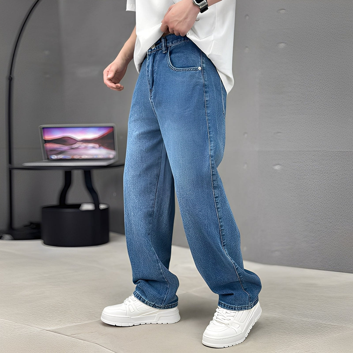 Wendell - Stilvolle Hose mit weitem Bein