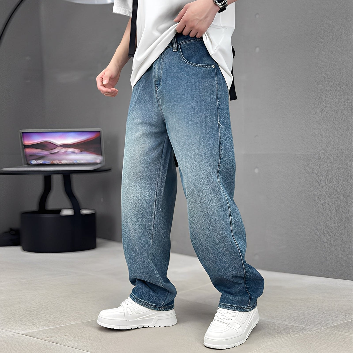 Wendell - Stilvolle Hose mit weitem Bein