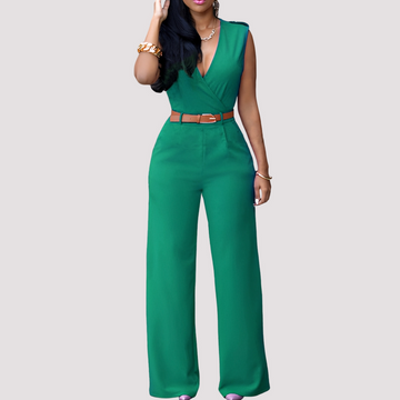 Esther - Stilvoller Damen-Jumpsuit mit Taillengürtel