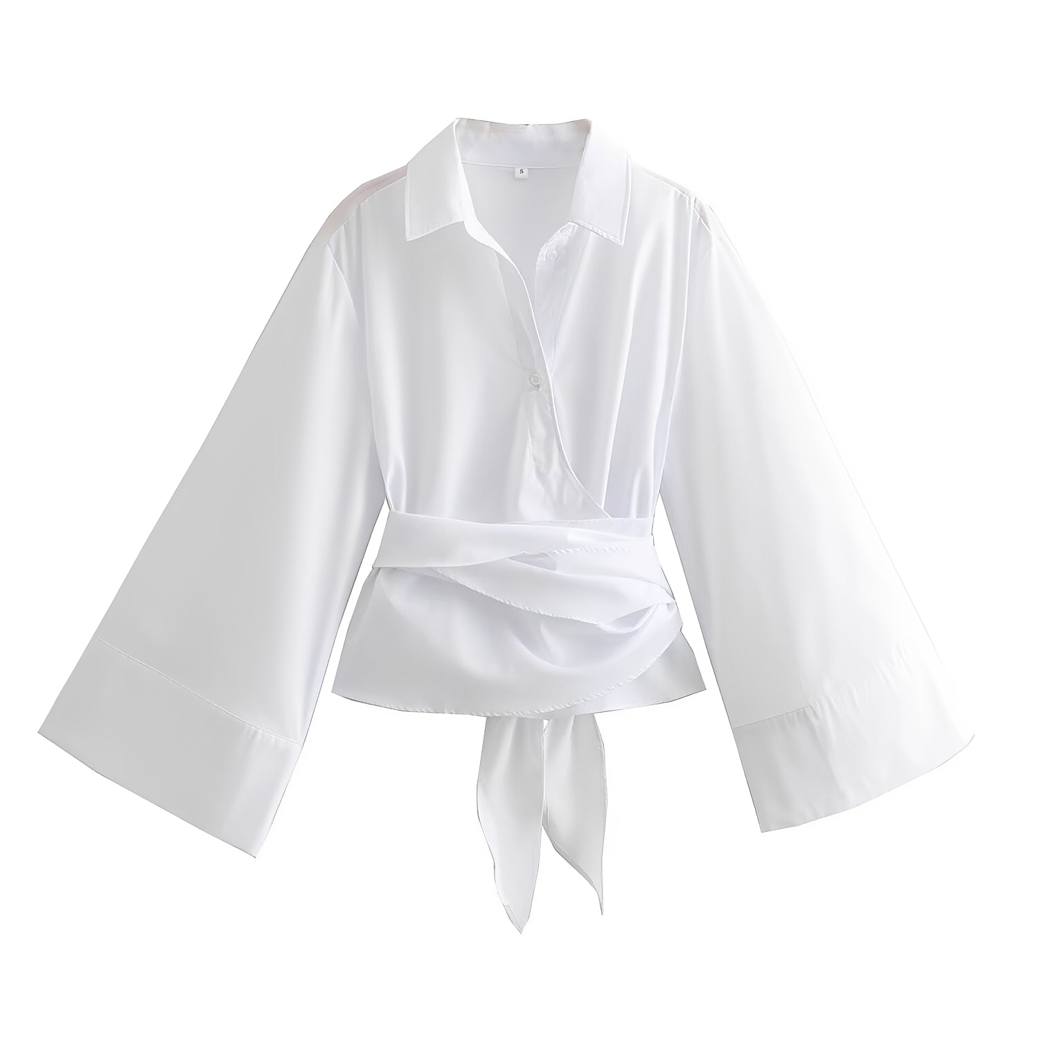Shania - Elegantes, locker geschnittenes Oberteil für Damen mit Gürtel