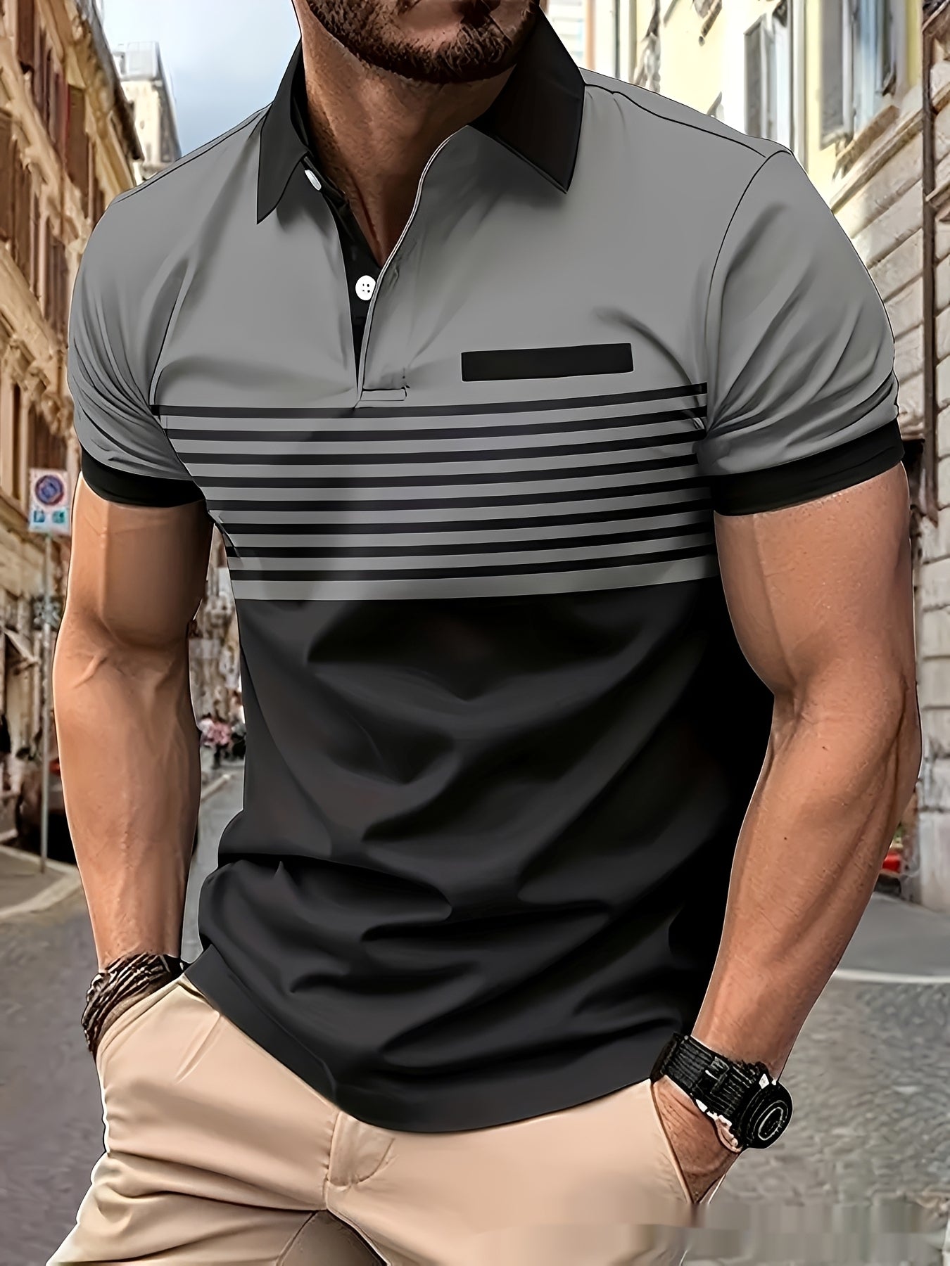 Thomas - Elegantes, eng anliegendes Poloshirt für Herren