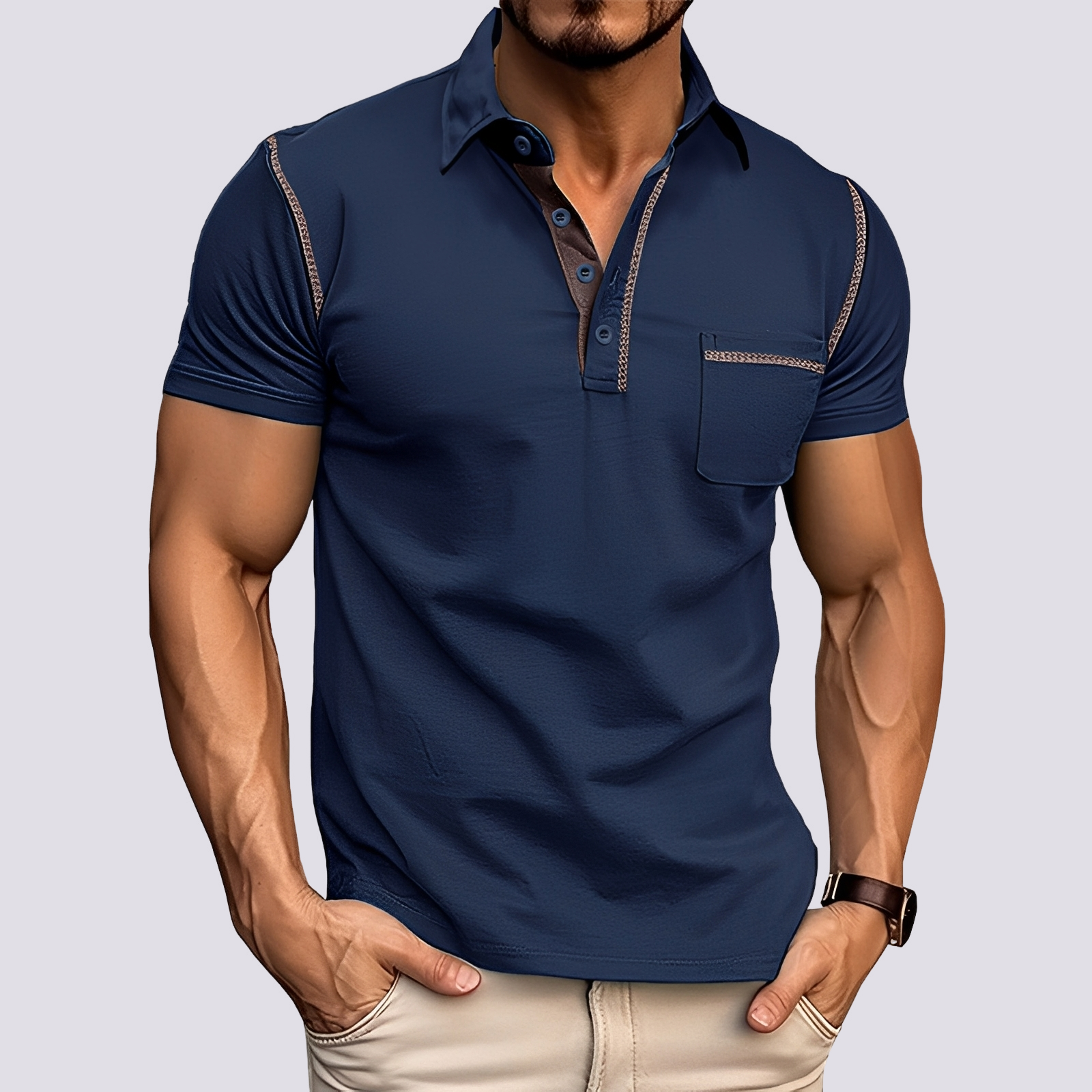 Stefan - Stilvolles, atmungsaktives Herren-Poloshirt
