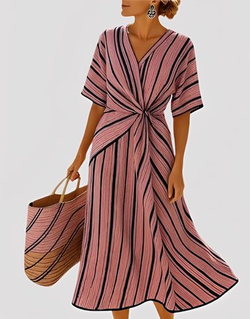 Mabel - Stilvolles, locker geschnittenes Damen-Maxikleid