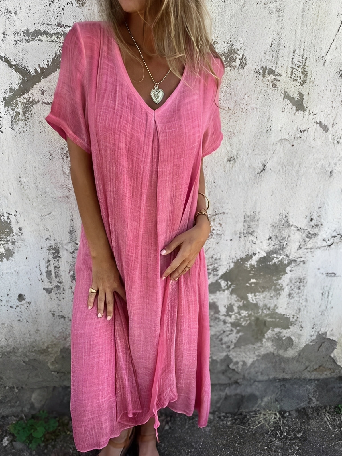 Rachel - Komfortables, locker geschnittenes Damenkleid