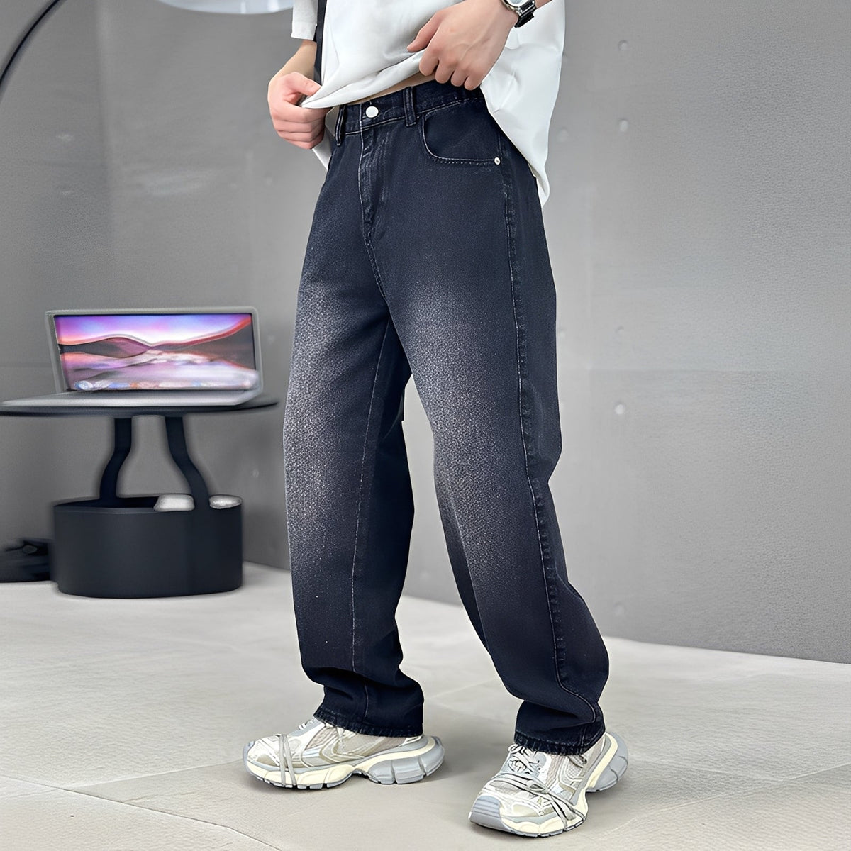 Wendell - Stilvolle Hose mit weitem Bein