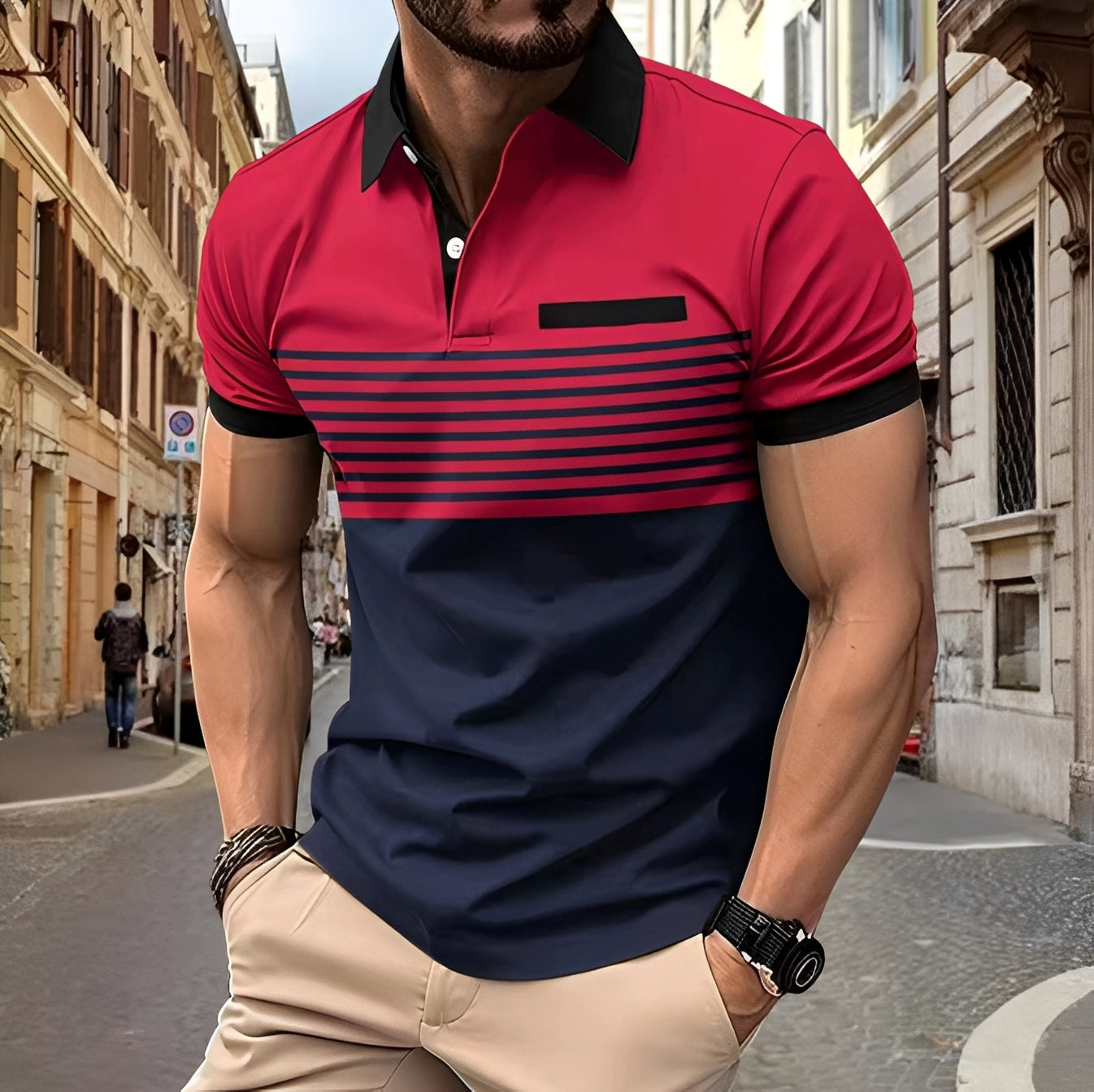 Thomas - Elegantes, eng anliegendes Poloshirt für Herren