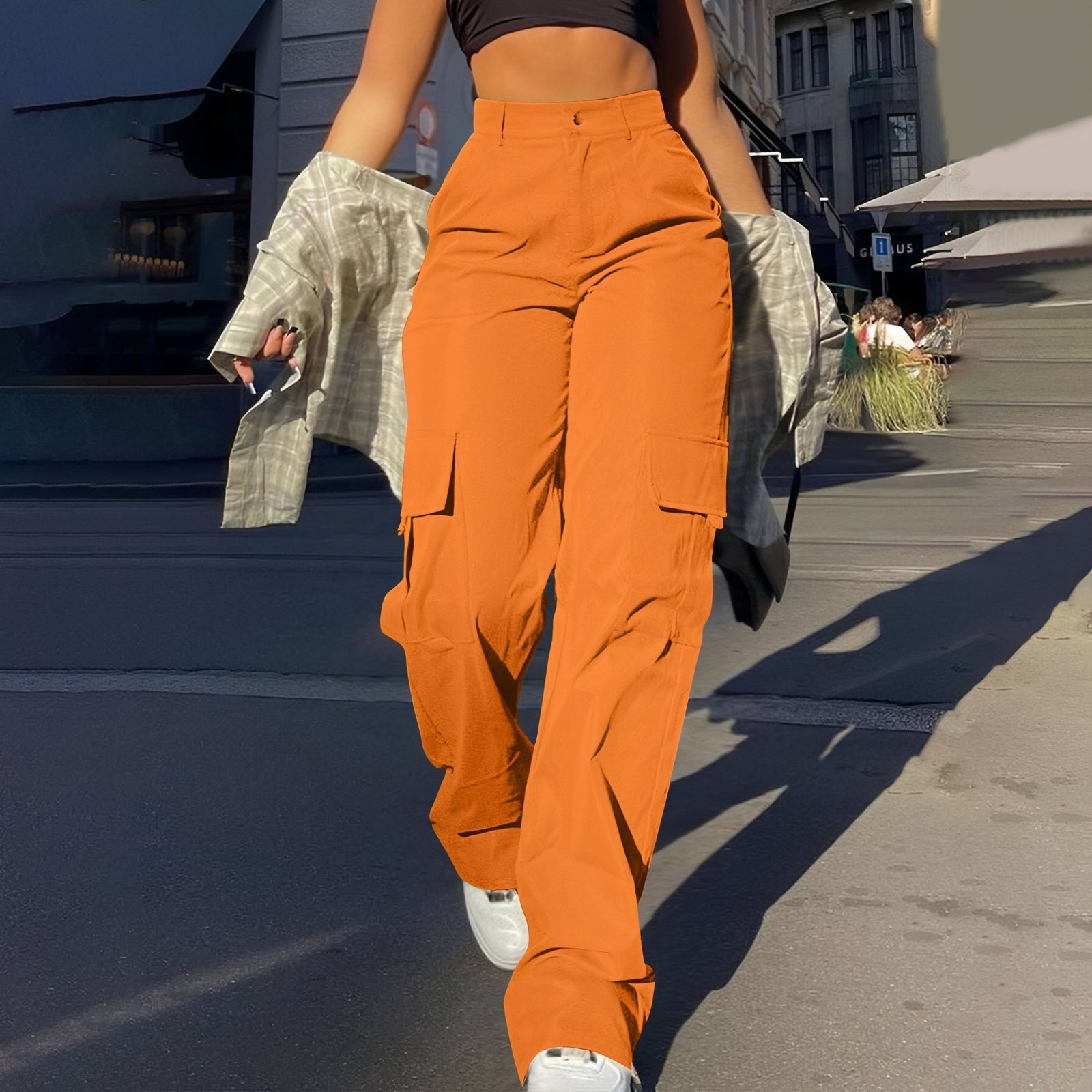 Sophie - Bequeme Cargohose mit hoher Taille für Damen