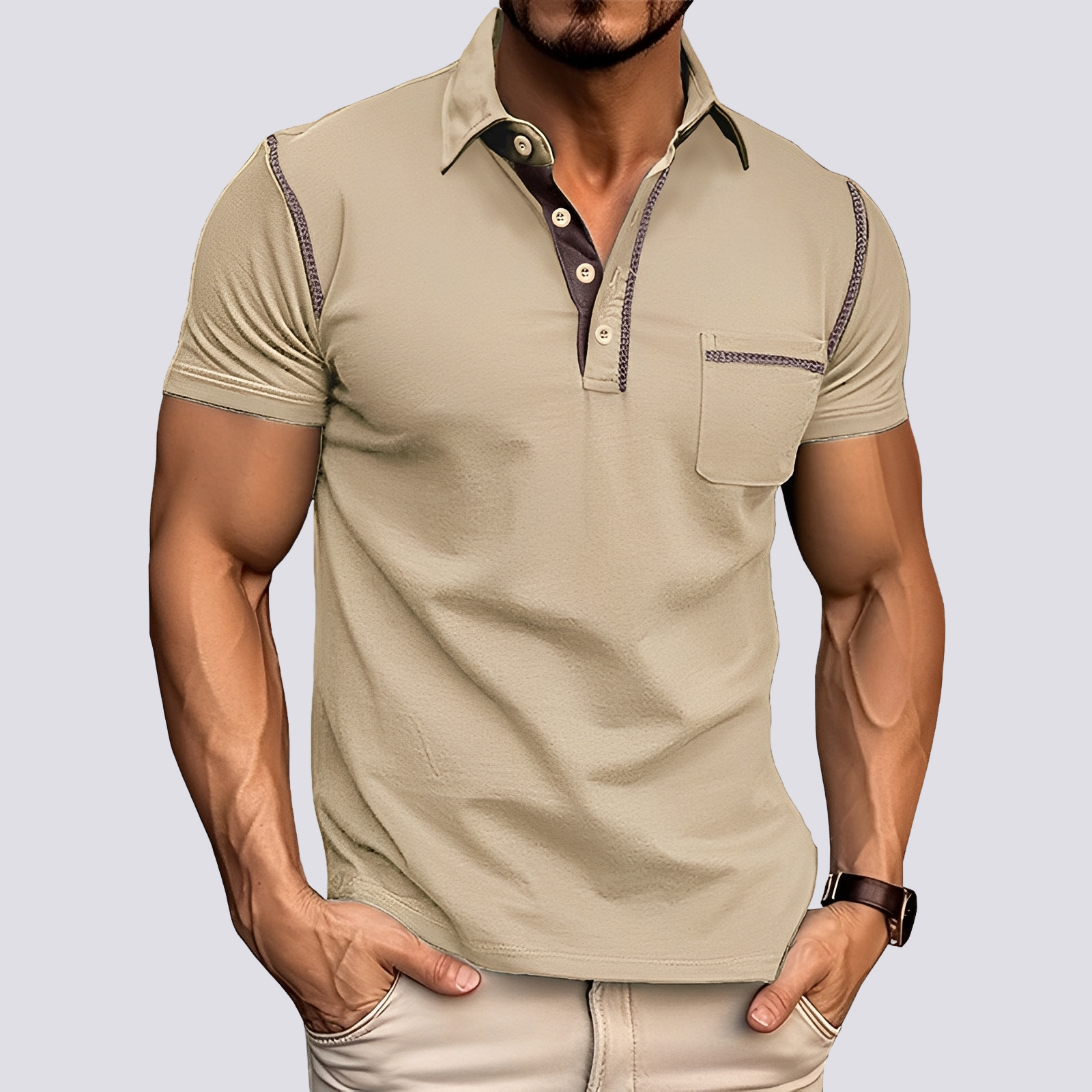 Stefan - Stilvolles, atmungsaktives Herren-Poloshirt