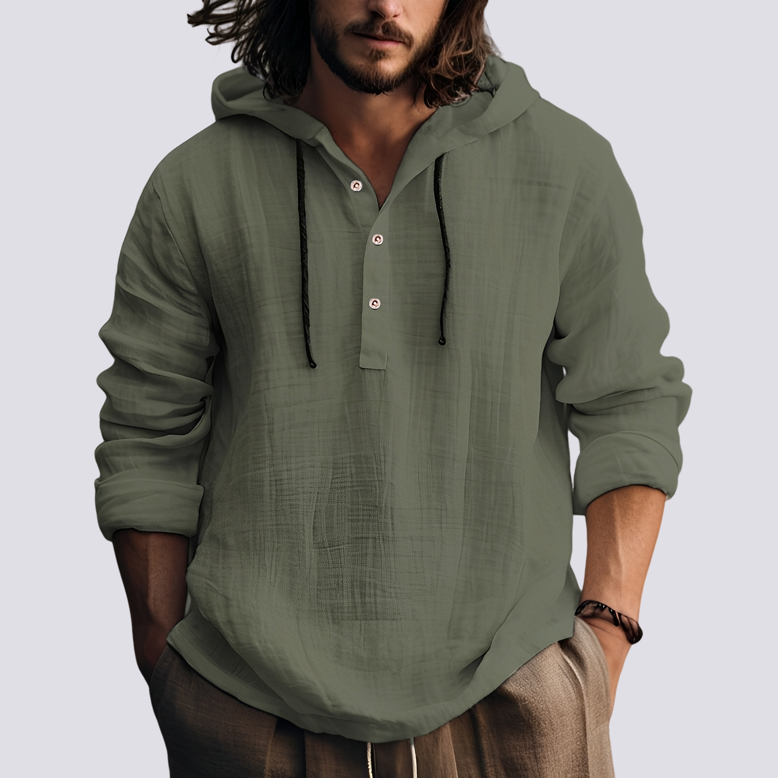 Thomas - Elegantes Kapuzenshirt für Herren