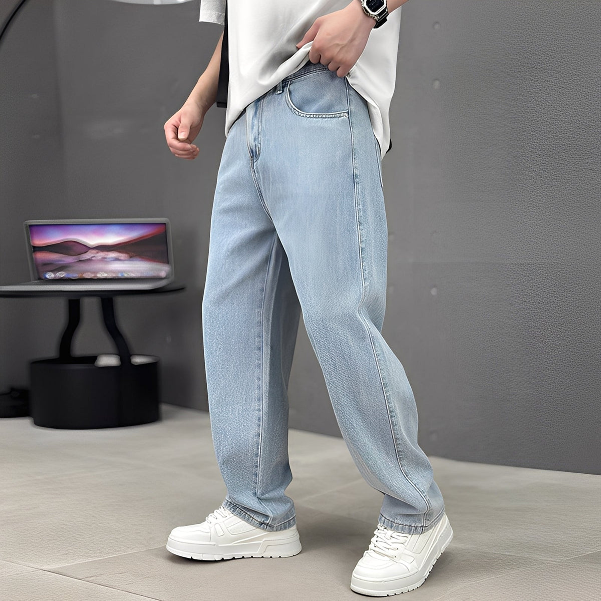 Wendell - Stilvolle Hose mit weitem Bein