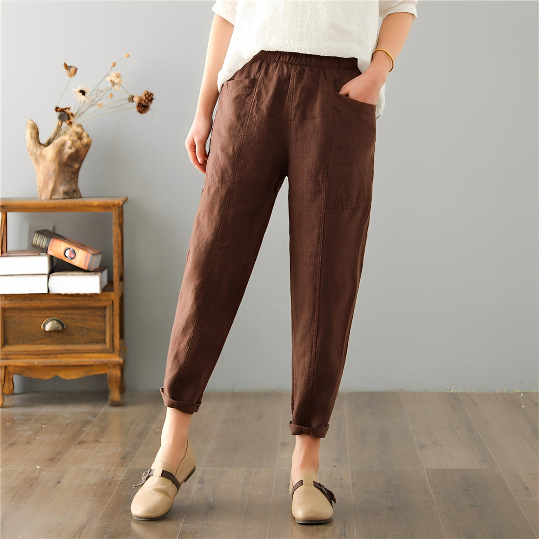 Gretchen - Bequeme Freizeithose mit Taschen für Frauen