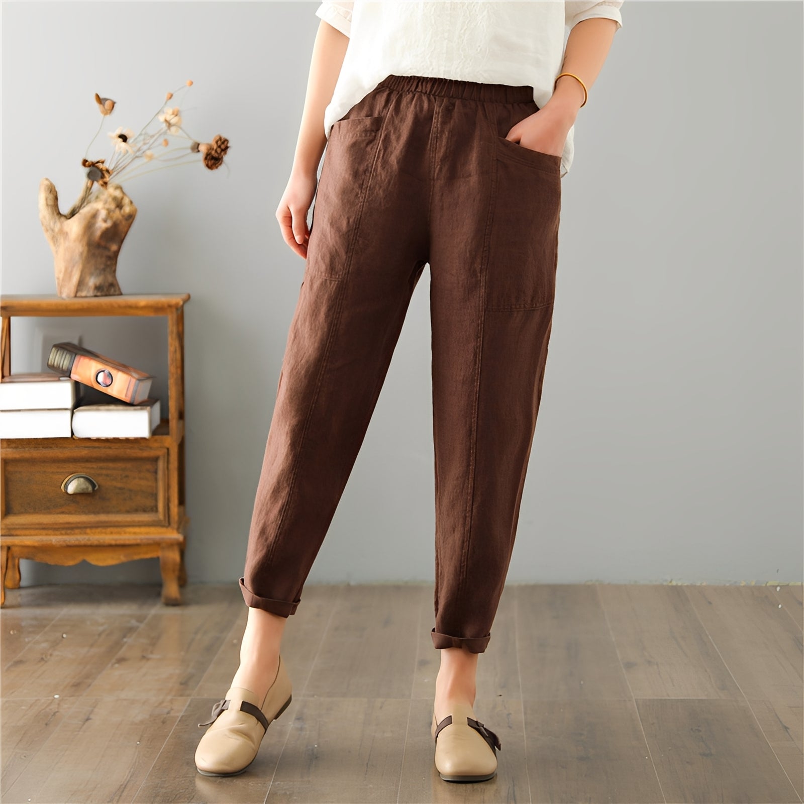 Gretchen - Bequeme Freizeithose mit Taschen für Frauen