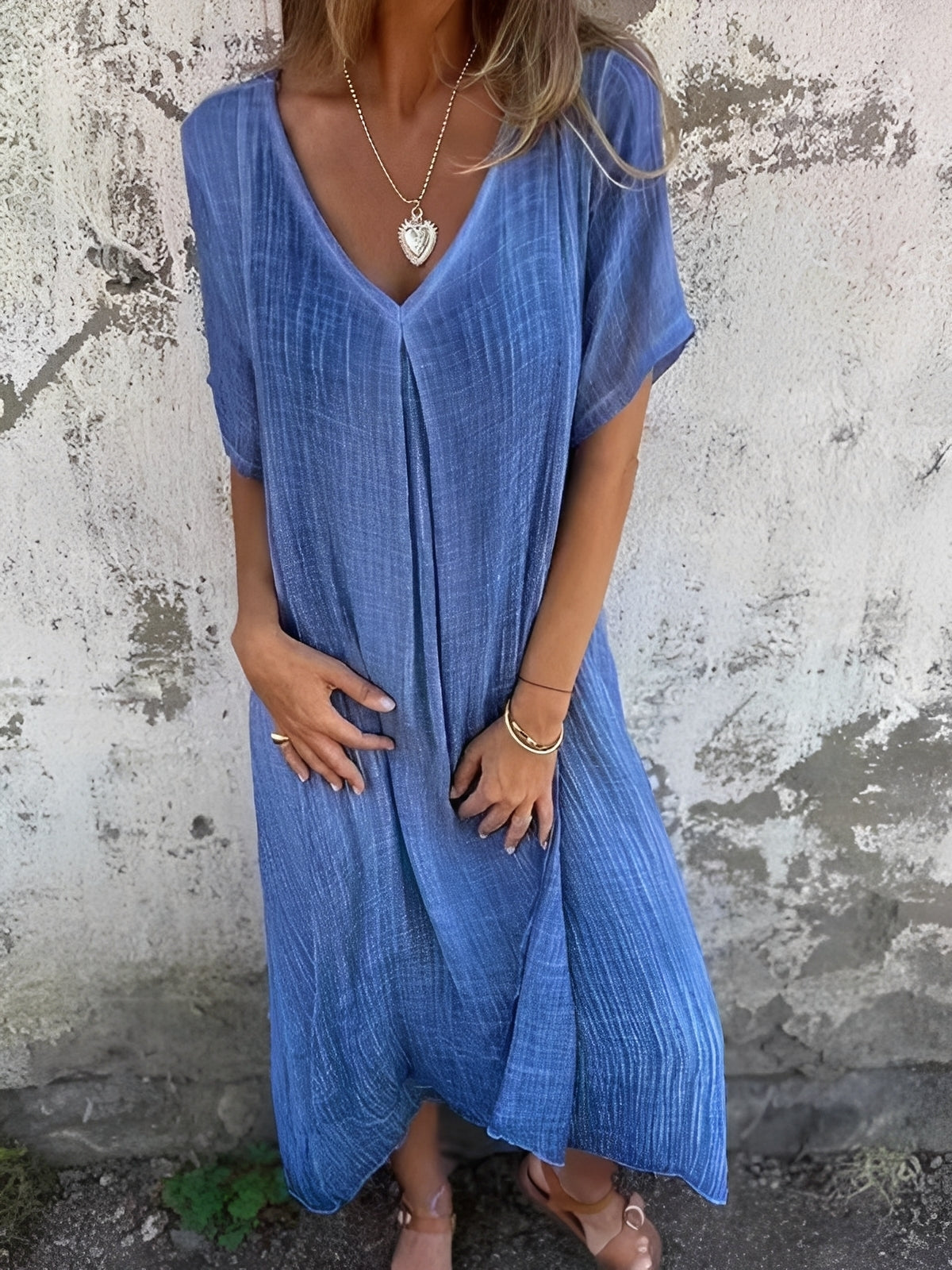 Rachel - Komfortables, locker geschnittenes Damenkleid