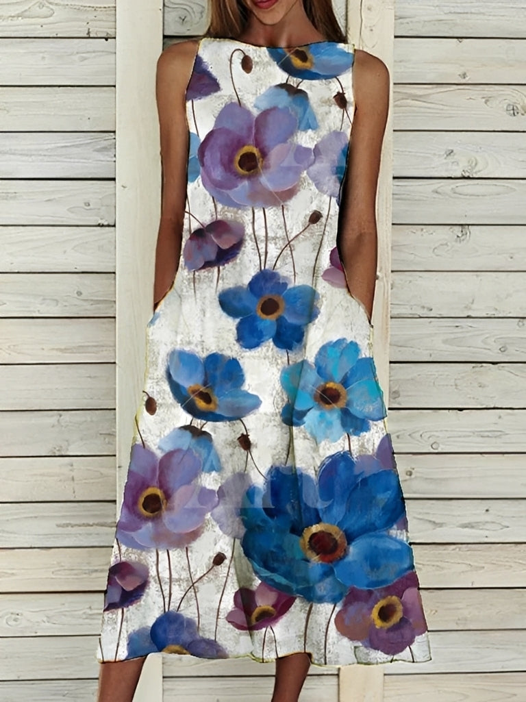 Josephine - Elegantes Damenkleid mit Blumenmuster