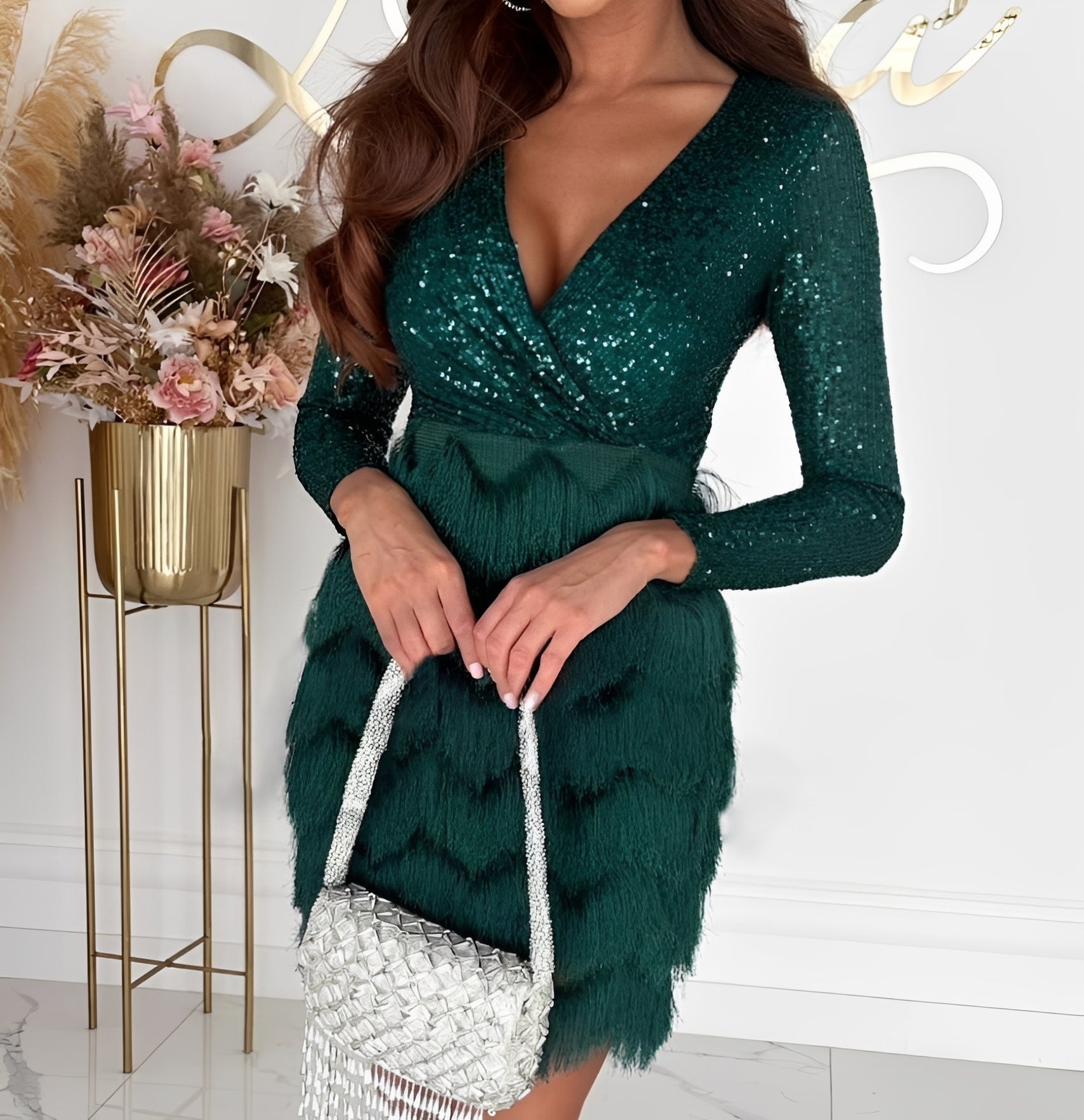 Isabelle - Elegantes Glitzer-Minikleid