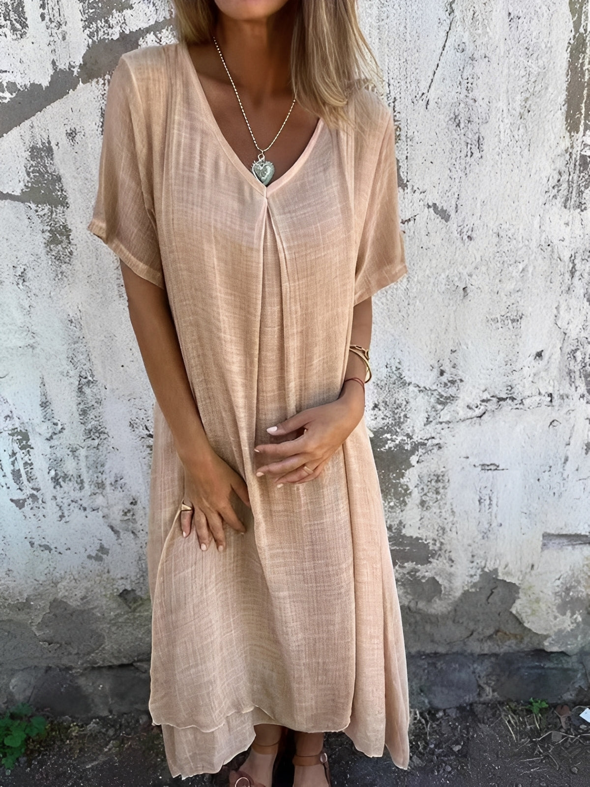 Rachel - Komfortables, locker geschnittenes Damenkleid