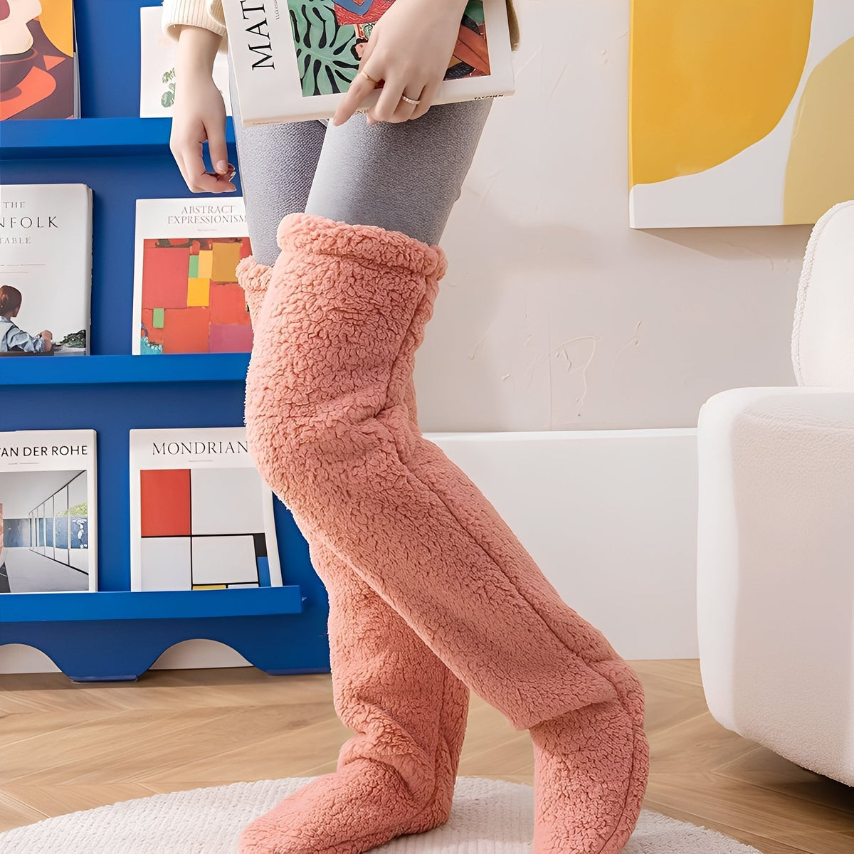 Camellia - Warme Winter-Kniestrümpfe für Damen