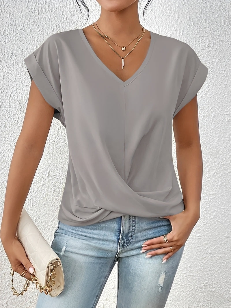 Lucie – V-Ausschnitt Damen-Shirt – für den Alltag