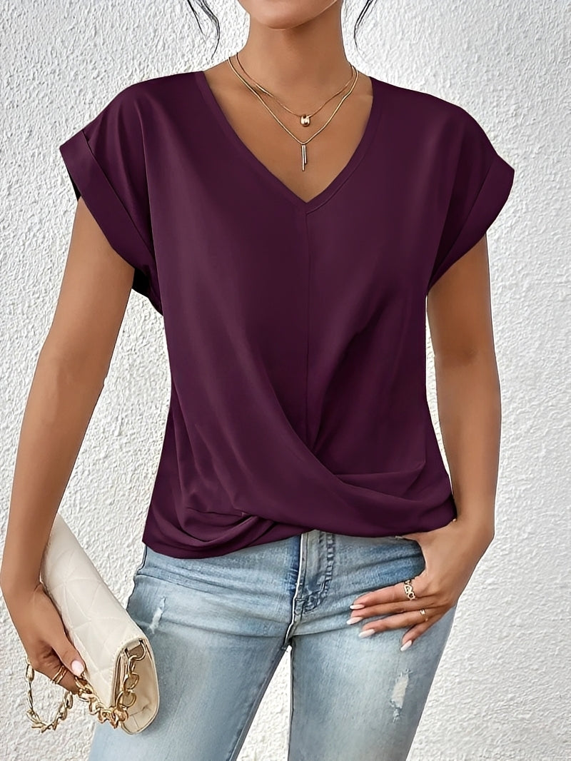 Lucie – V-Ausschnitt Damen-Shirt – für den Alltag