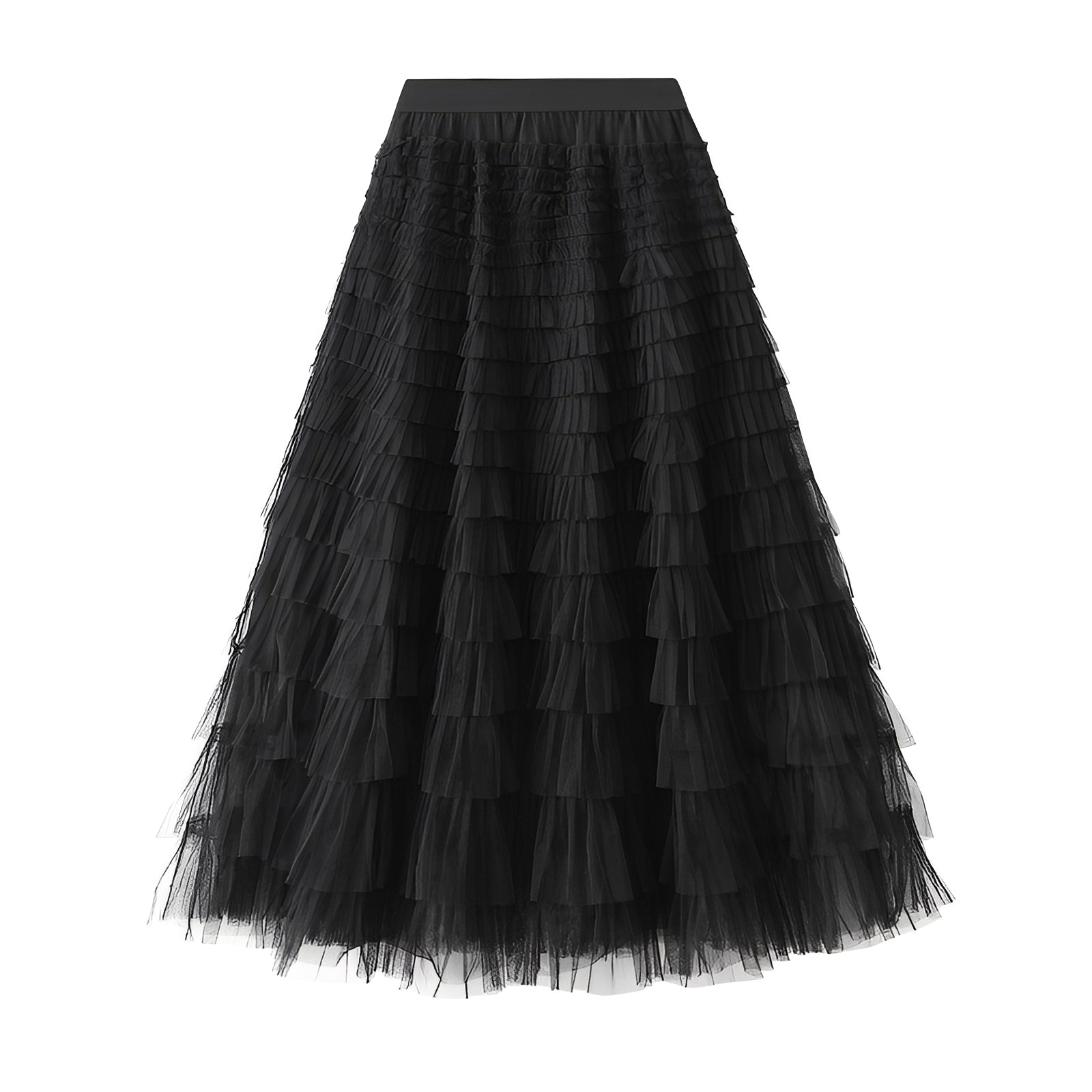 Nastia - Eleganter A-Linien-Rock mit Rüschenakzenten