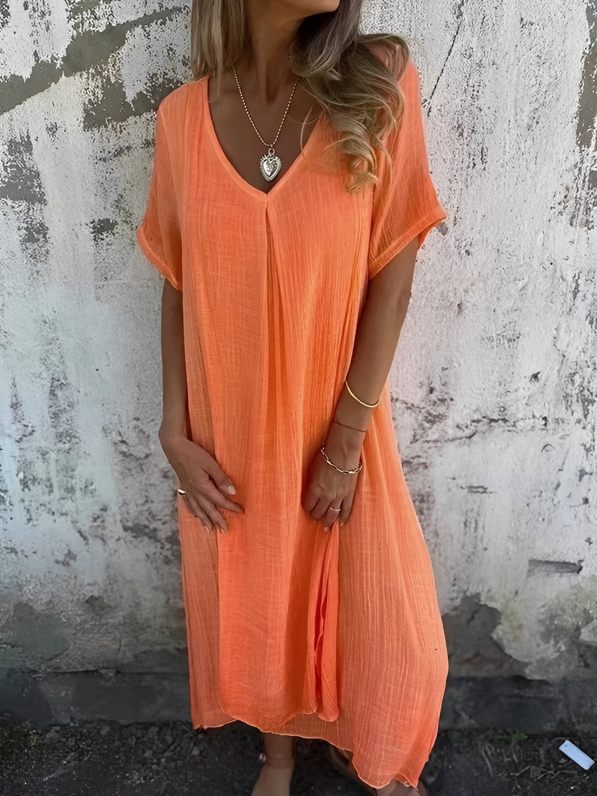 Rachel - Komfortables, locker geschnittenes Damenkleid