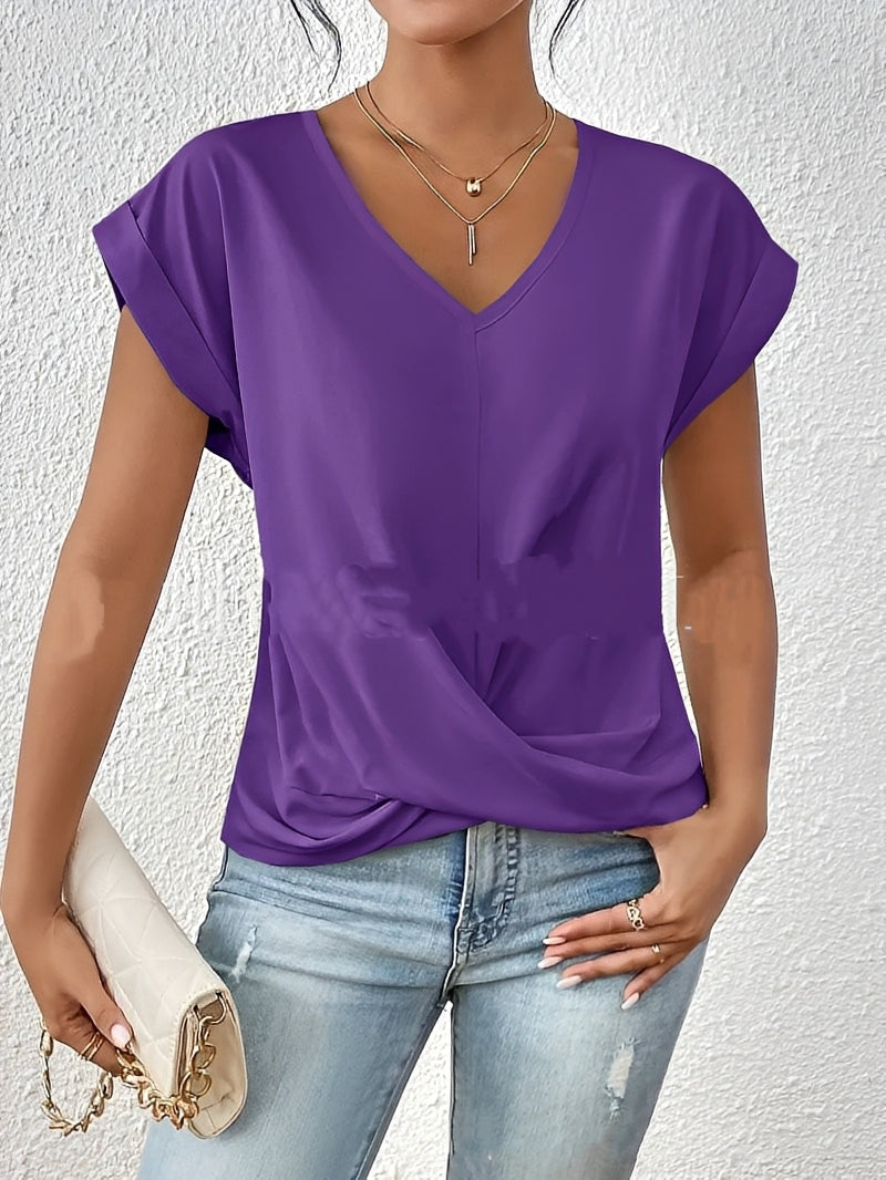 Lucie – V-Ausschnitt Damen-Shirt – für den Alltag