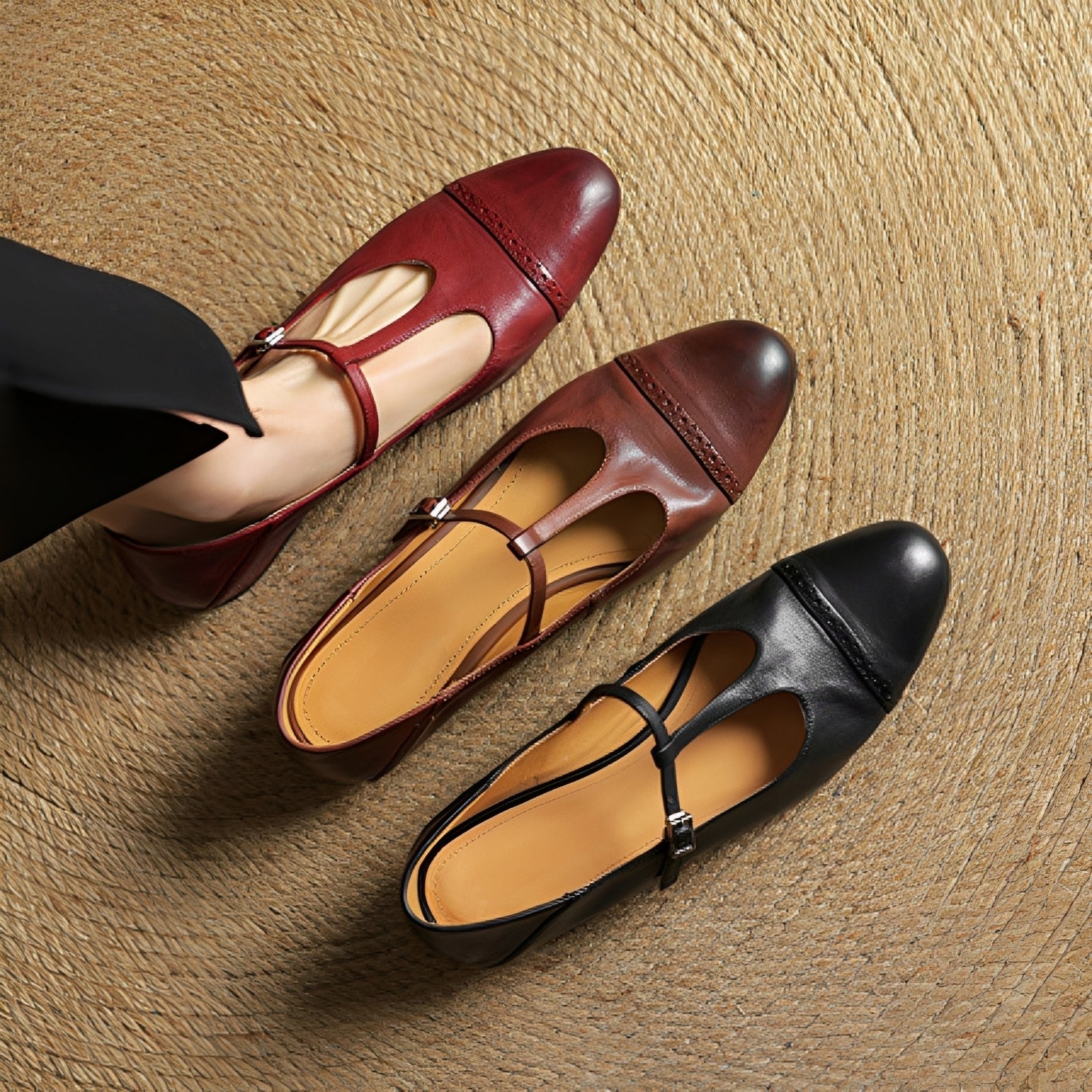 Aayan - Bequeme Flats mit Schnalle