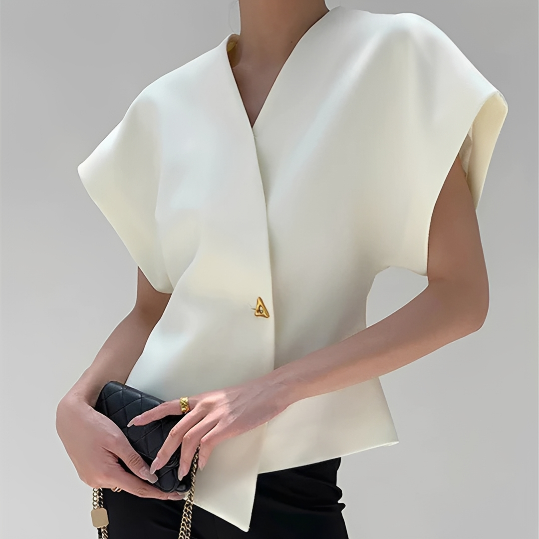 Ariella - Trendige V-Ausschnitt-Bluse