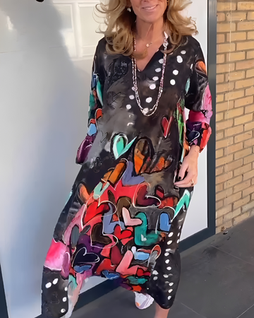 Geneva - Komfortables Kleid mit V-Ausschnitt