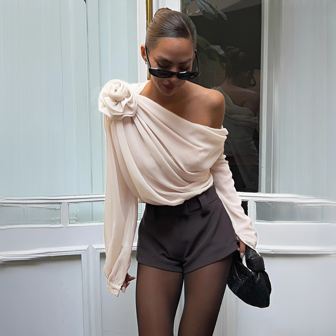 Ellise - Trendige asymmetrische Bluse