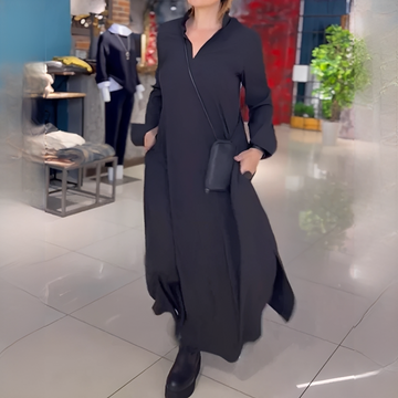 Cassie - Lockeres Langarmkleid