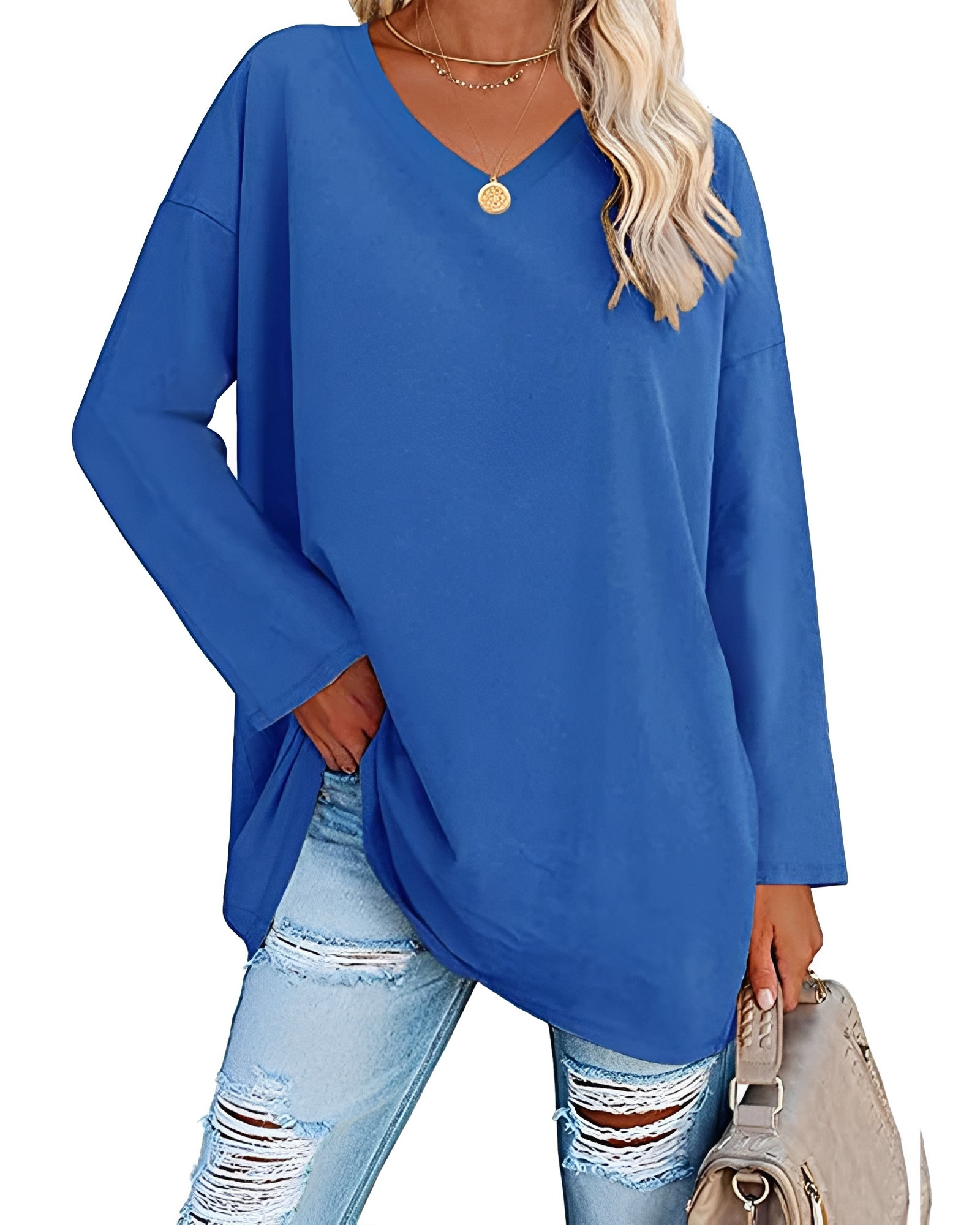 Kendra - Stilvolles V-Neck-Shirt mit lässiger Passform