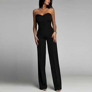 Meriam - Eleganter Damenoverall mit schulterfreiem Stil