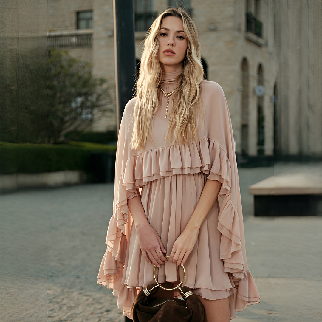 Zhuchin - Elegantes Rüschenkleid