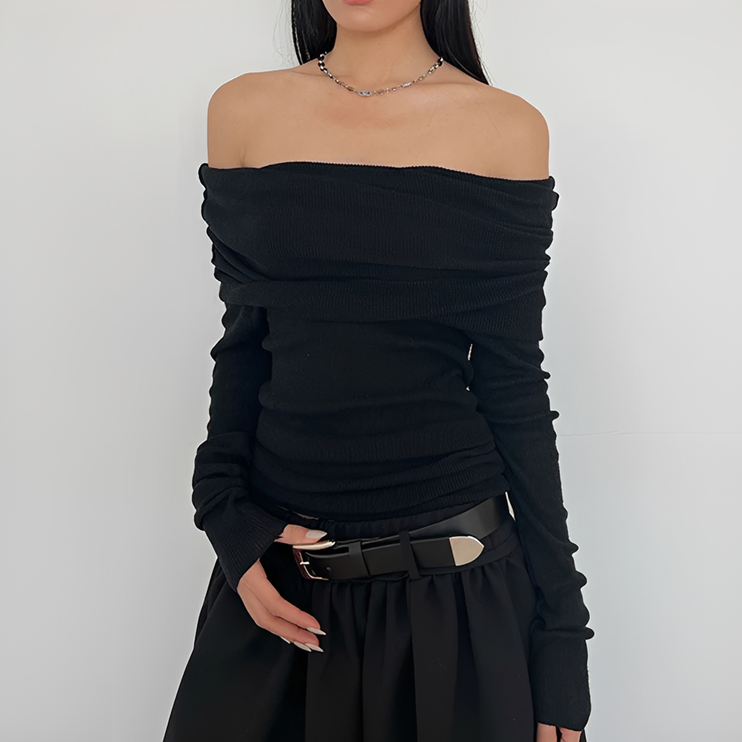 Frida - Elegantes schulterfreies Top