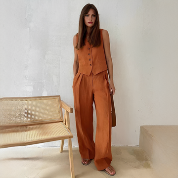 Eunise - Elegantes Set aus Top und Hose