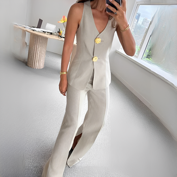 Verna - Komfortables ärmelloses Top mit Hose