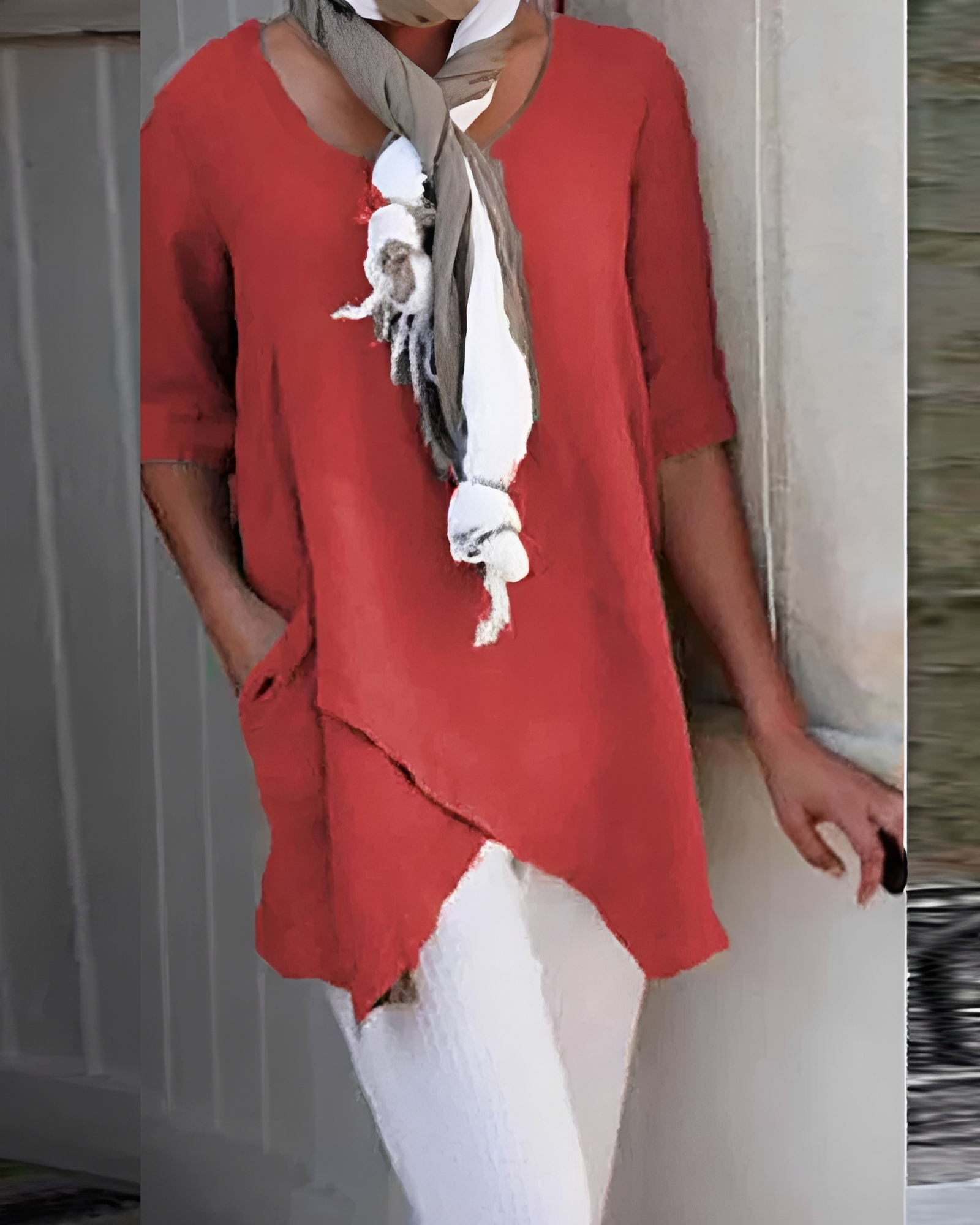 Marcia - Elegantes Rundhals-Shirt