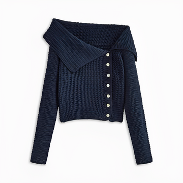 Ginalyn - Asymmetrischer Pullover mit einer Schulter