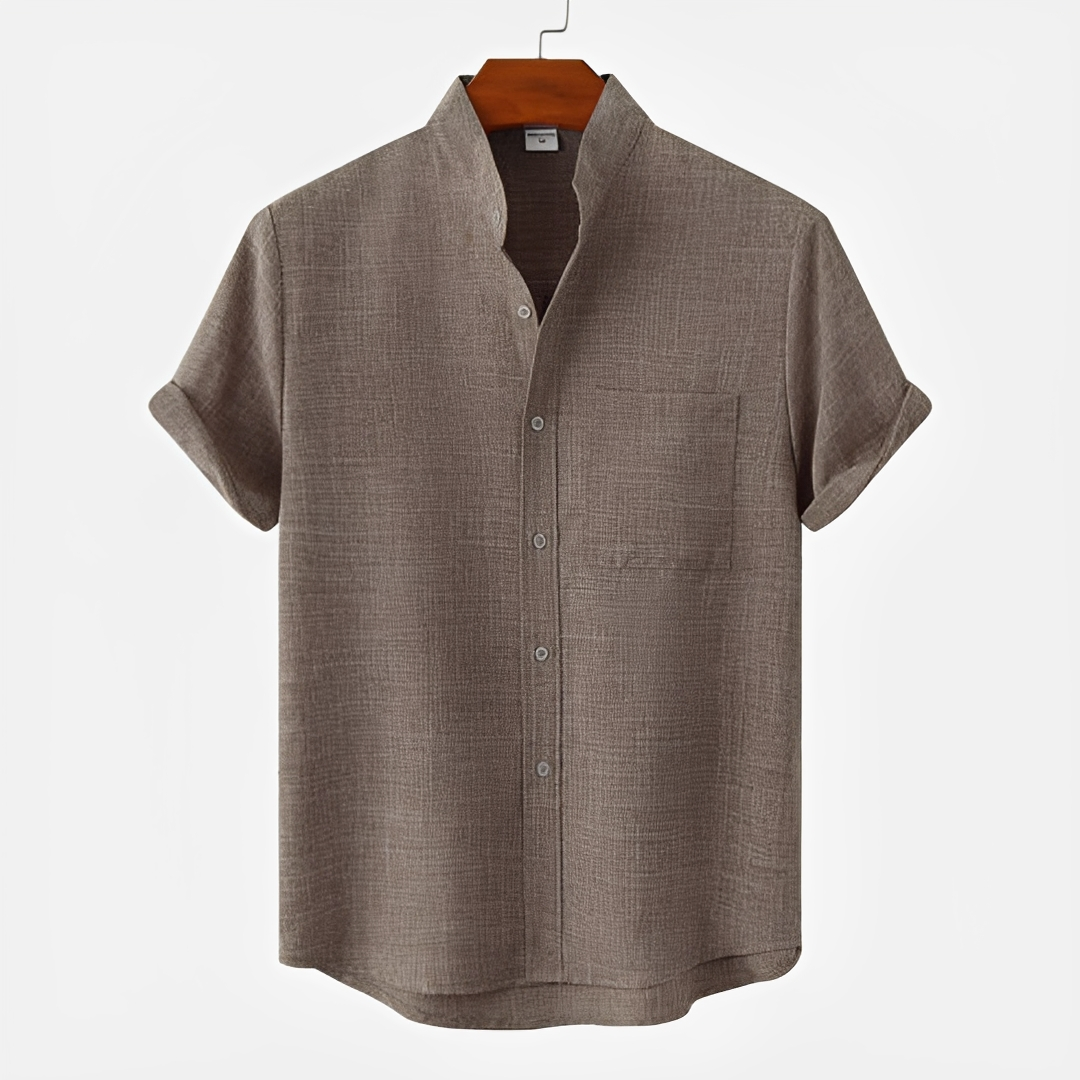 Hayden - Einfaches Button-Up-Polo-Shirt