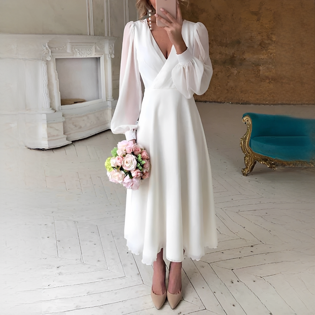 Georgia - Klassisches Fließendes Kleid