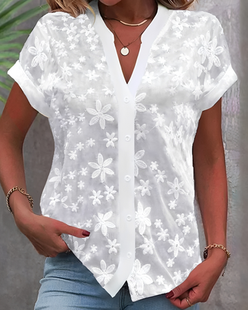 Delaney - Schicke Bluse mit Knöpfen