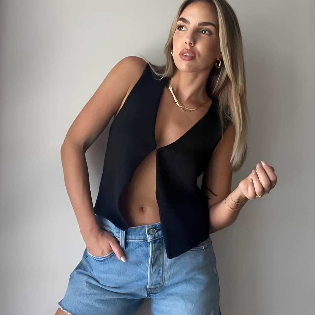 Ellaine - Elegante Ärmellose Weste