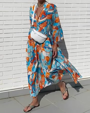 Giana - Komfortables Midikleid mit V-Ausschnitt