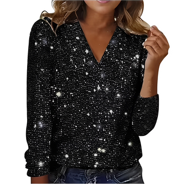 Casandra - Modernes glänzendes Damen-Top