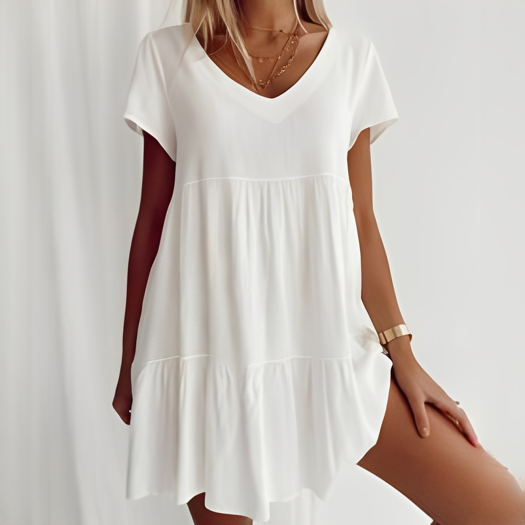 Judith - Lockeres Weites Kurzes Kleid